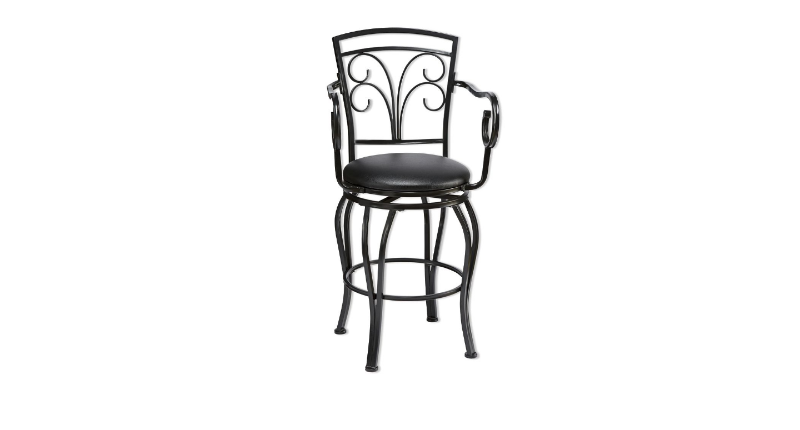 lot 195 image: Scroll Arm Stool open box Retail $7...