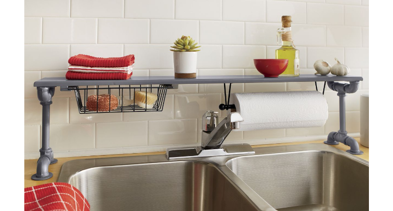 lot 245 image: Over The Sink Pipe Shelf open box R...