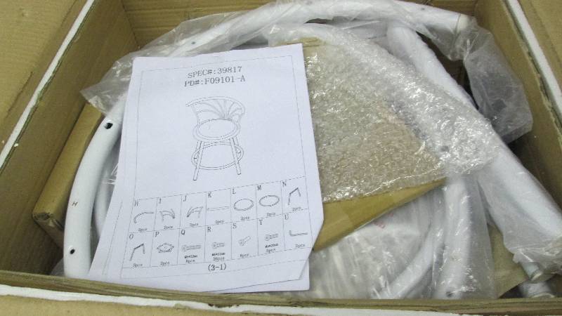 lot 181 image: 2 Bistro Chairs open box Assembly r...