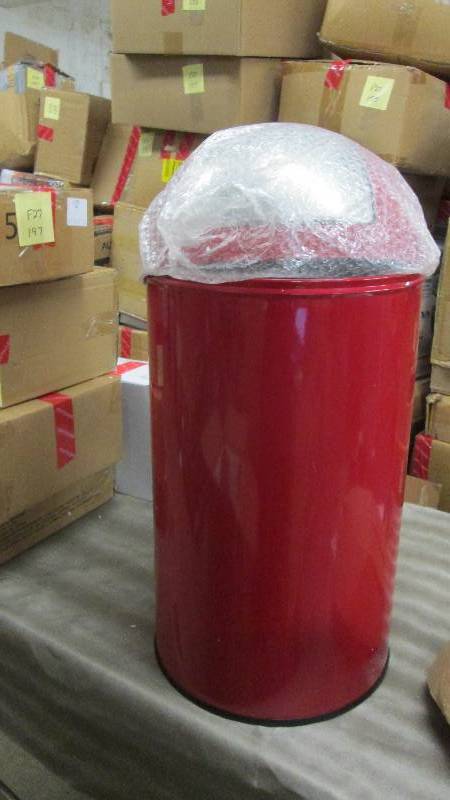 lot 198 image: 13-Gal. Stainless Steel Trash Can o...