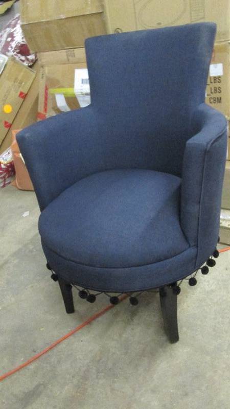 lot 204 image: Fringed Accent Chair...