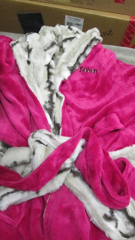 lot 272 image: Personalized Reversible Robe...