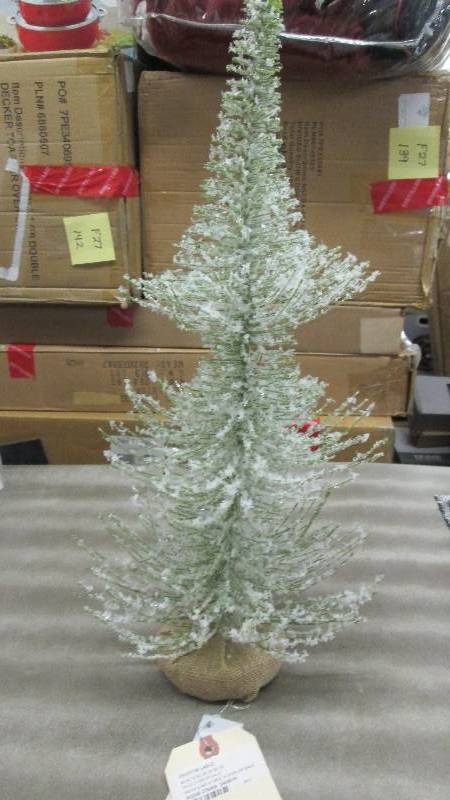 lot 277 image: Flocked Dcor Tree 20 inches...