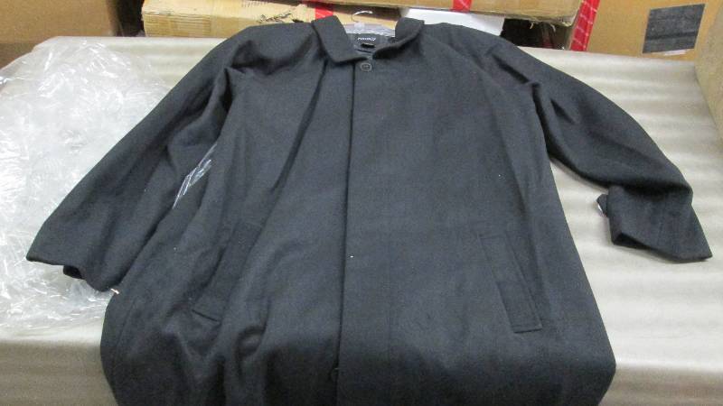 lot 297 image: Ashro Size 42 Black Overcoat...