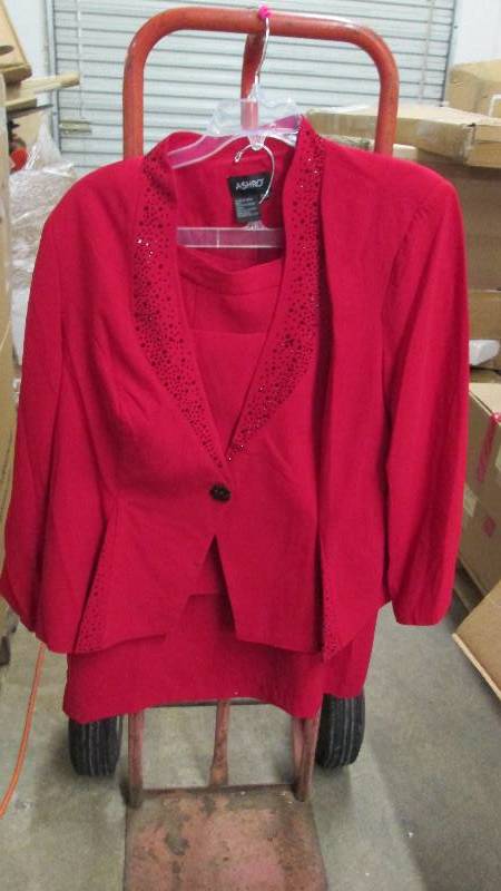 lot 349 image: Ashro 24W Red 2 Piece Ladies Skirt ...