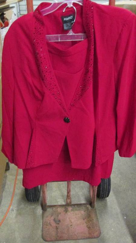 lot 350 image: Ashro 24W Red 2 Piece Ladies Skirt ...