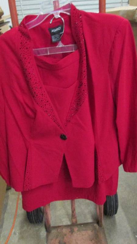 lot 351 image: Ashro 24W Red 2 Piece Ladies Skirt ...