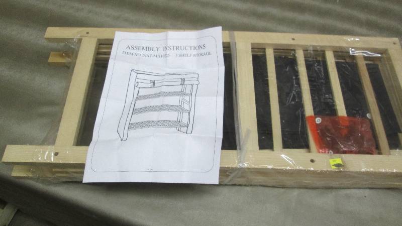 lot 370 image: 3 Shelf Storage Storage...