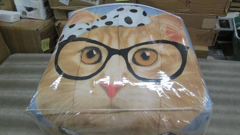lot 371 image: Cat with Glasses Comforter- probabl...