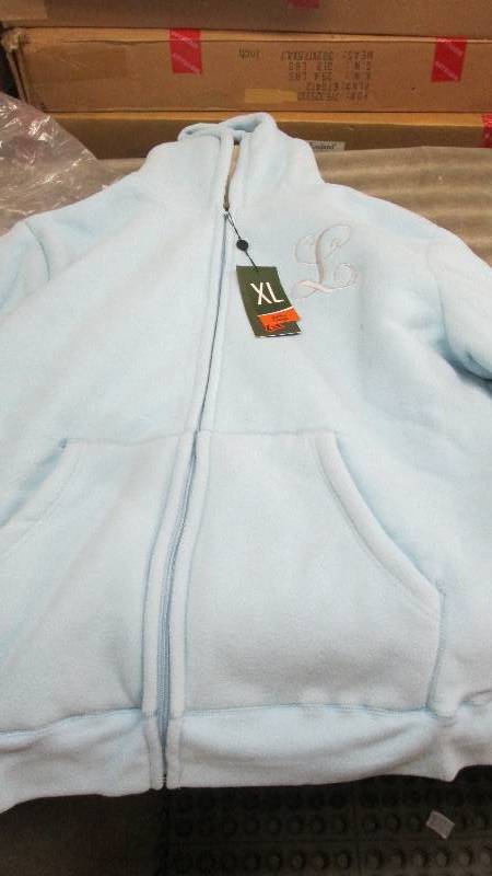 lot 379 image: L  Monogrammed Hooded Sweatshirt ...