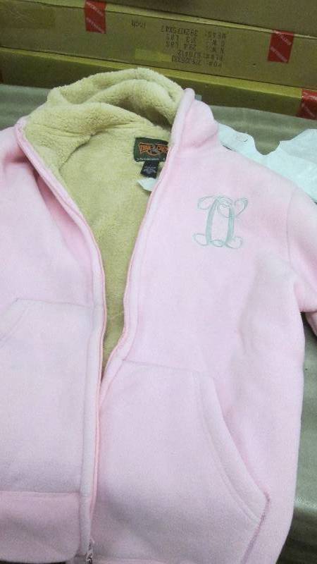 lot 385 image: Monogrammed Hooded Sweatshirt L...