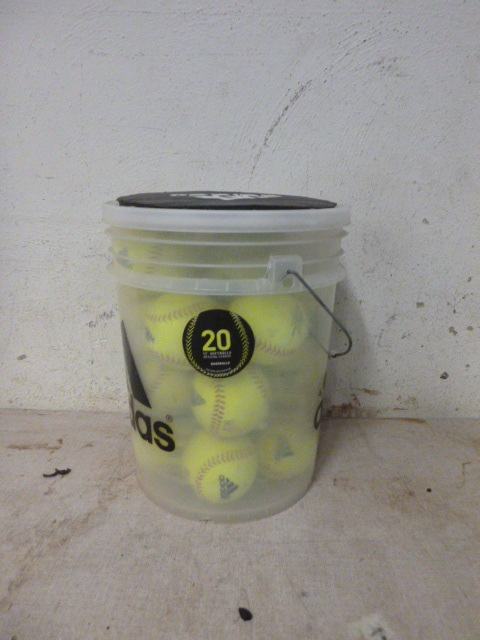 lot 49 image: Bucket of Softballs