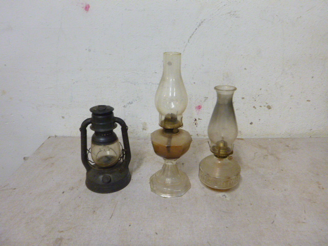lot 69 image: 3 Oil Lamps