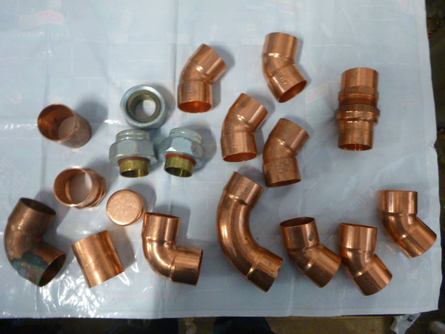 lot 124 image: Miscellaneous Copper and Plumbing Fittings