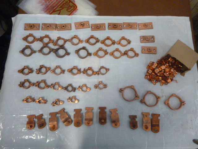 lot 140 image: Miscellaneous Copper Pipe Hangers