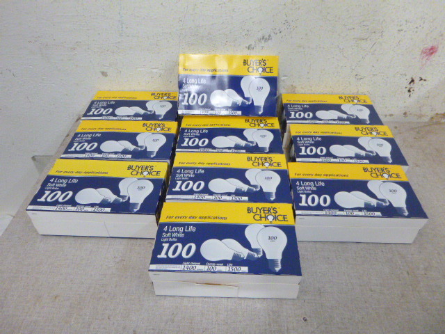 lot 170 image: 10 Packs of 100 Watt Light Blubs