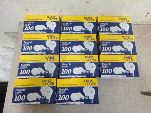 lot 175 image: 11 Packs of 100 Watt Light Blubs