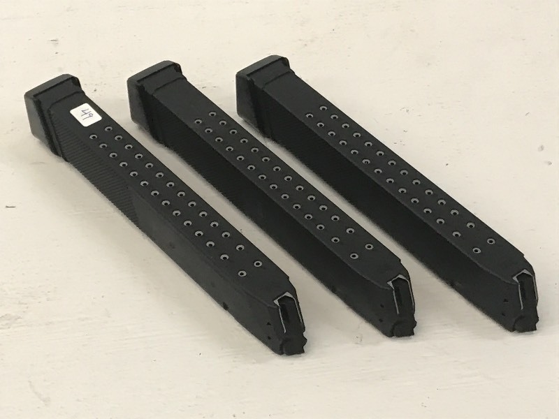 lot 49 image: (3) 33-Round 9mm Magazines