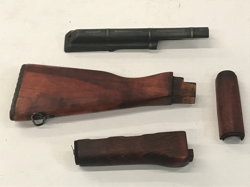 lot 57 image: Lot Of Rifle Stock Parts