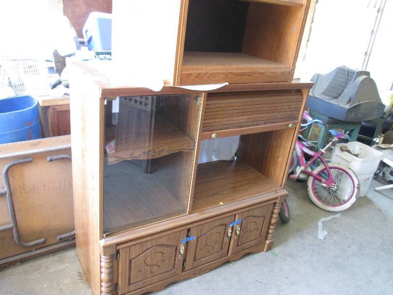 lot 306 image: Entertainment center, 49 wide  48...