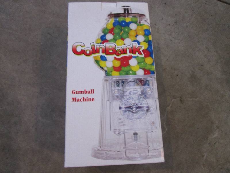 lot 45 image: Gumball machine coin bank...