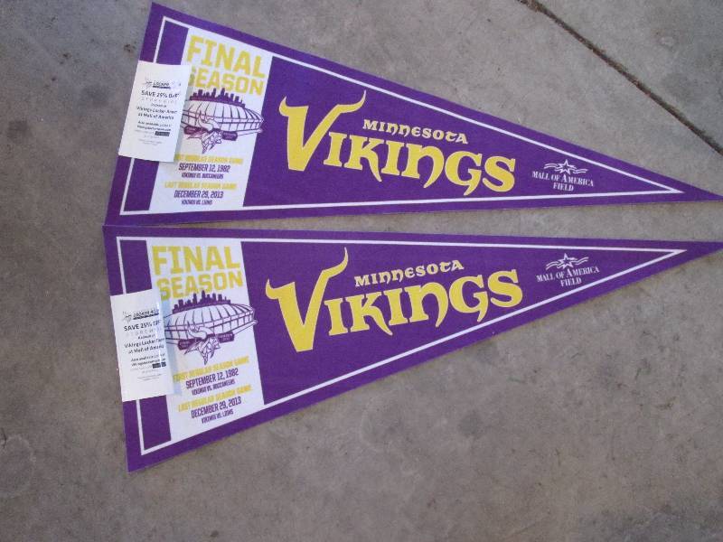 lot 58 image: Vikings pennants...