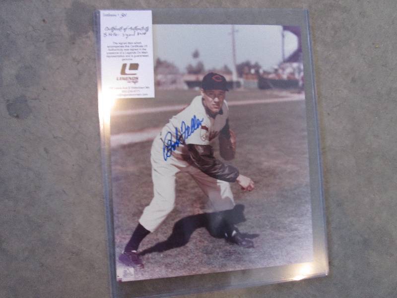 lot 71 image: Bob Feller autographed picture...