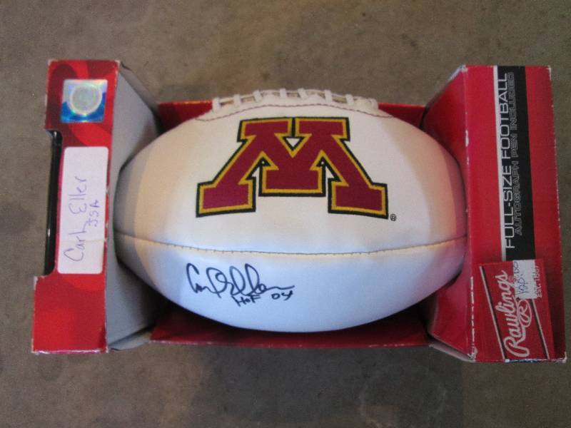 lot 96 image: Carl Eller autographed football...
