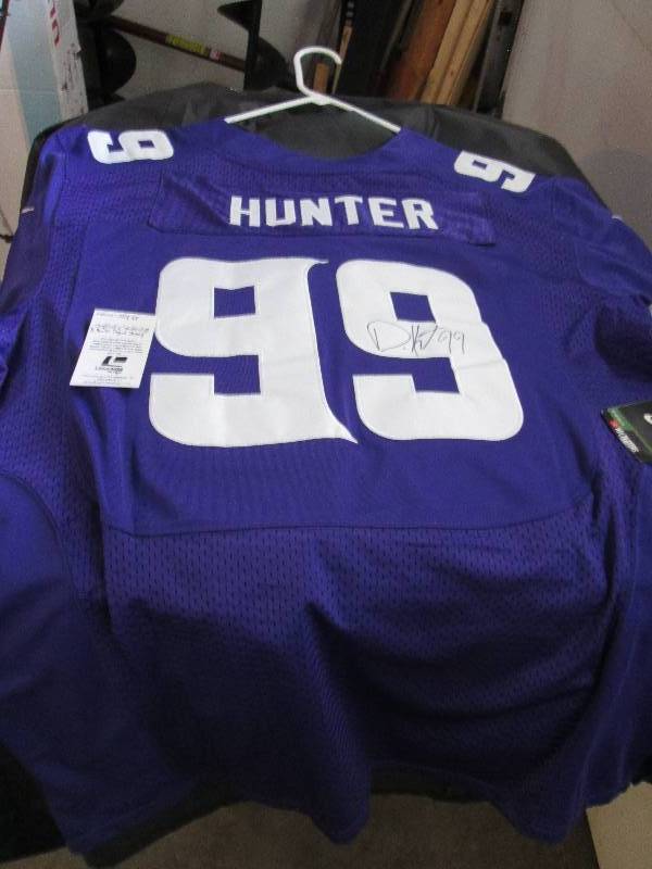 lot 112 image: Autographed D Hunter jersey with CO...