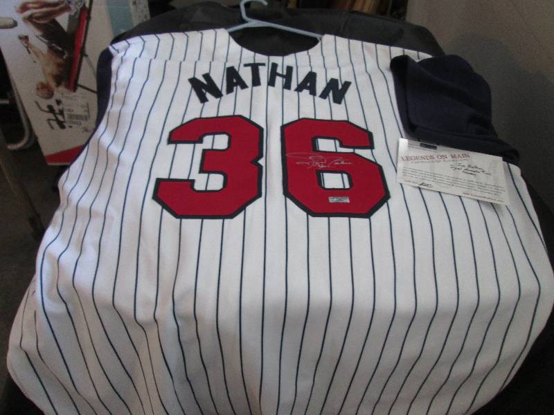 lot 114 image: Autographed Joe Nathan jersey...