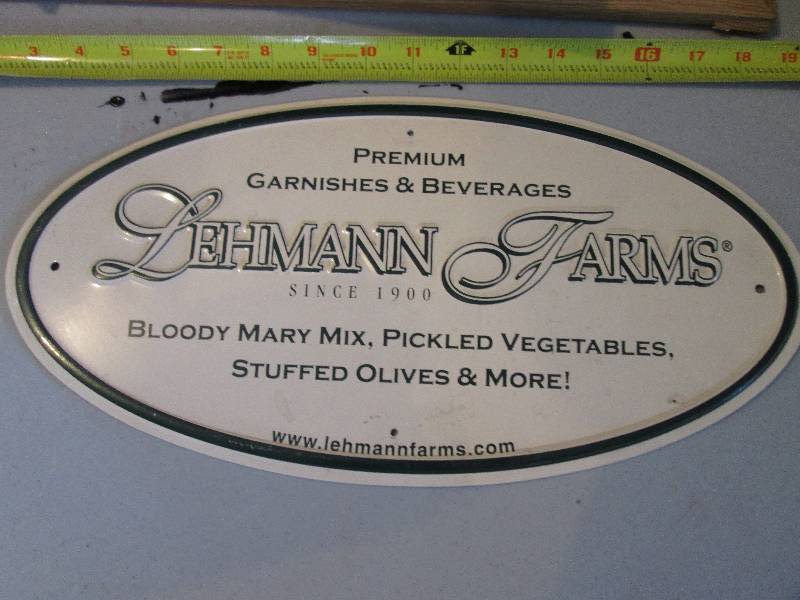lot 133 image: Metal Sign...