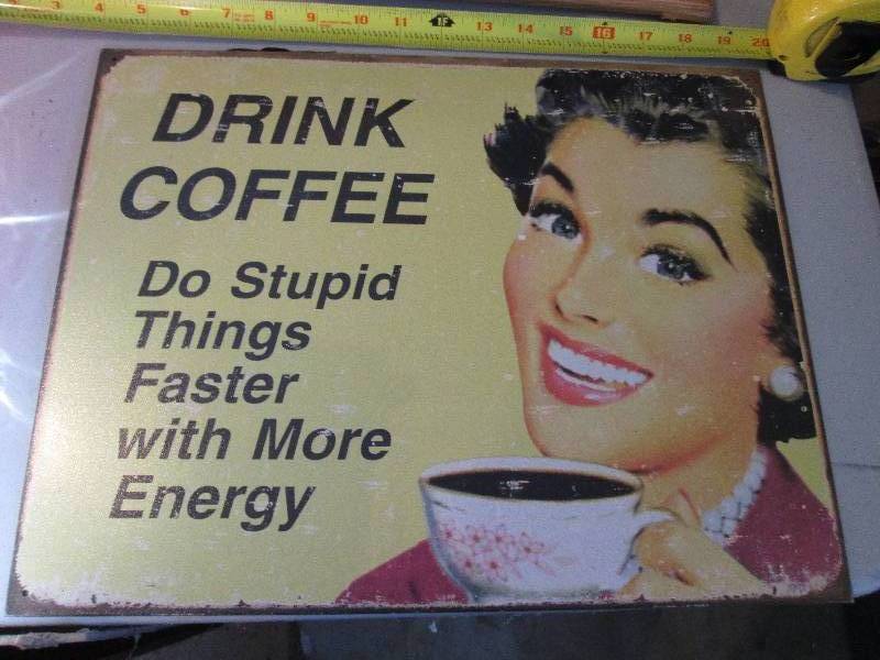 lot 138 image: Metal Sign...
