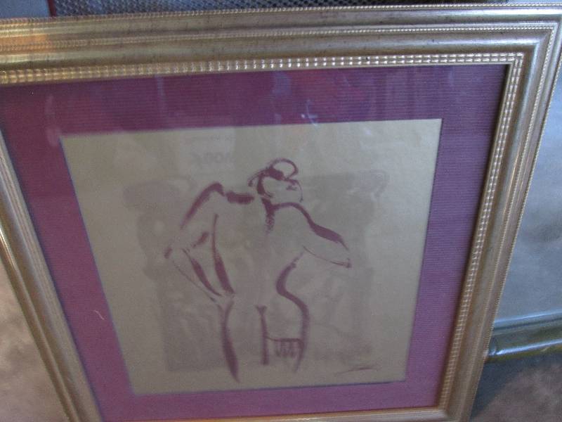 lot 170 image: Art Piece and Mirror