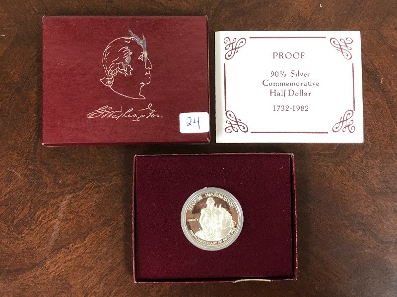 lot 24 image: 1732-1982 Commemorative Proof Silve...