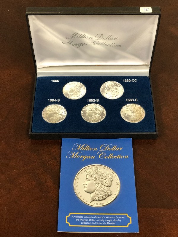 lot 35 image: Million Dollar Morgan Collectors Proof Display Set