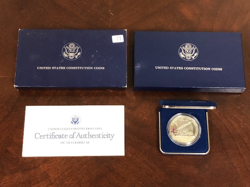 lot 79 image: U.S. 1987 Silver Dollar We The Peo...