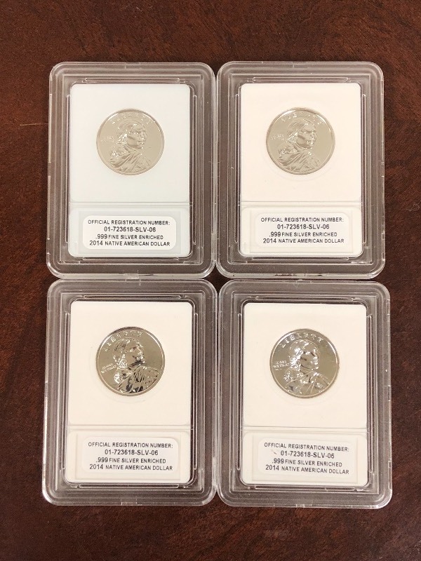 lot 89 image: Lot Of (4) 2004 Native American .9...