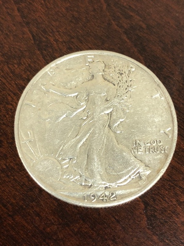 lot 90 image: 1942-D Walking Liberty Silver Half ...