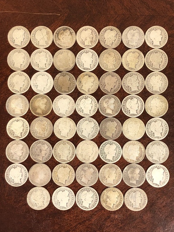 lot 109 image: Lot Of Approx (53) Assorted Date Si...