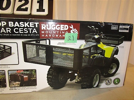 lot 21 image: Champion ATVLawn Mower Drop Basket