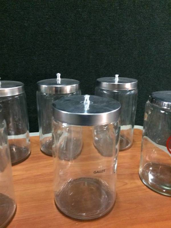 Glass Medical Storage Jars