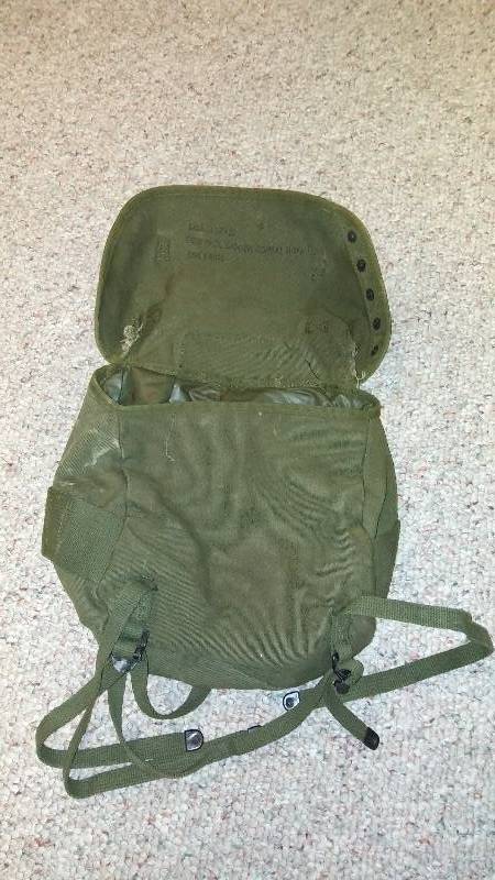 lot 56 image: Military Duffel Bag and Backpack