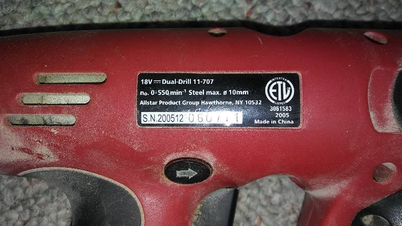 lot 45 image: Mansfield Variable Speed Drill with Reversible Head