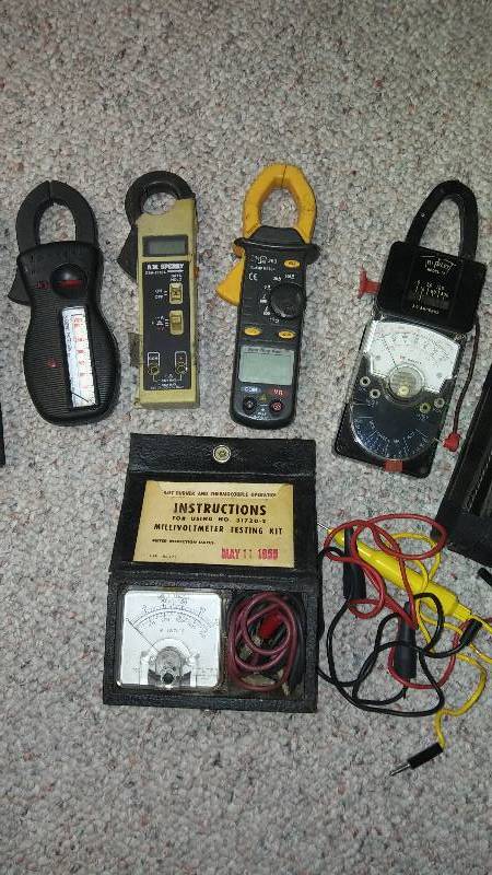lot 4 image: Vintage Amp Meters