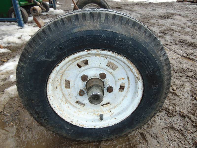 lot 54 image: 2,000lbs Axle with Tires and Leaf Springs