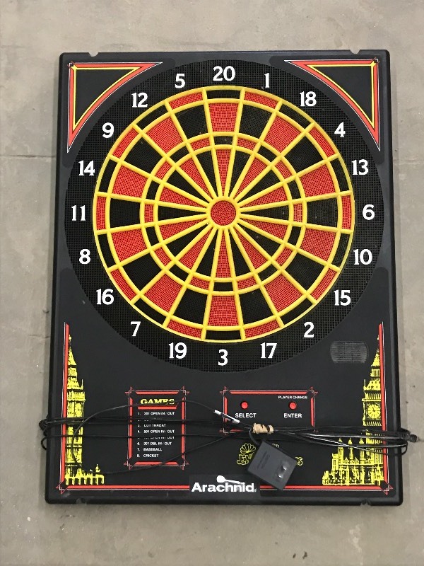 lot 37 image: Arachnid Electronic Dart Board ...