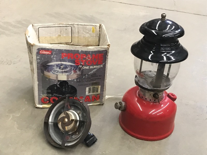 lot 47 image: Vintage Coleman Propane Camp Lanter...