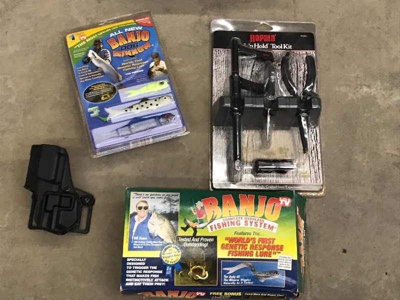 lot 52 image: Box Of Assorted Rapala Tool Kit,  ...