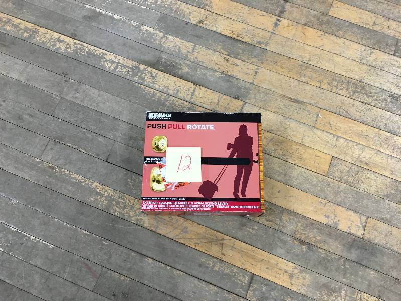 lot 12 image: Brinks Home Security Alwood, Combo Pack, Brass, Doorlock not used