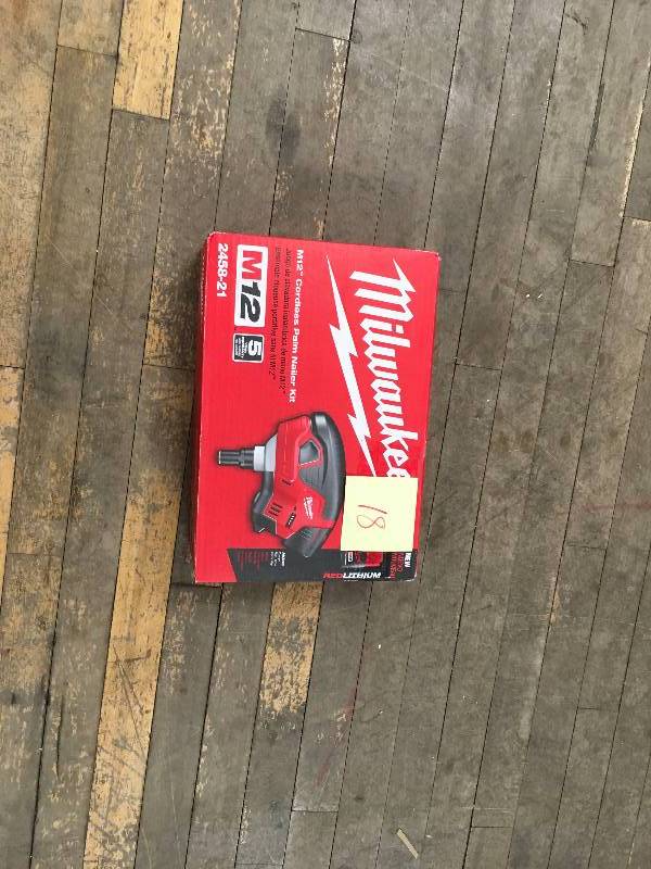 lot 18 image: Milwaukee M12 Cordless Palm Nailer